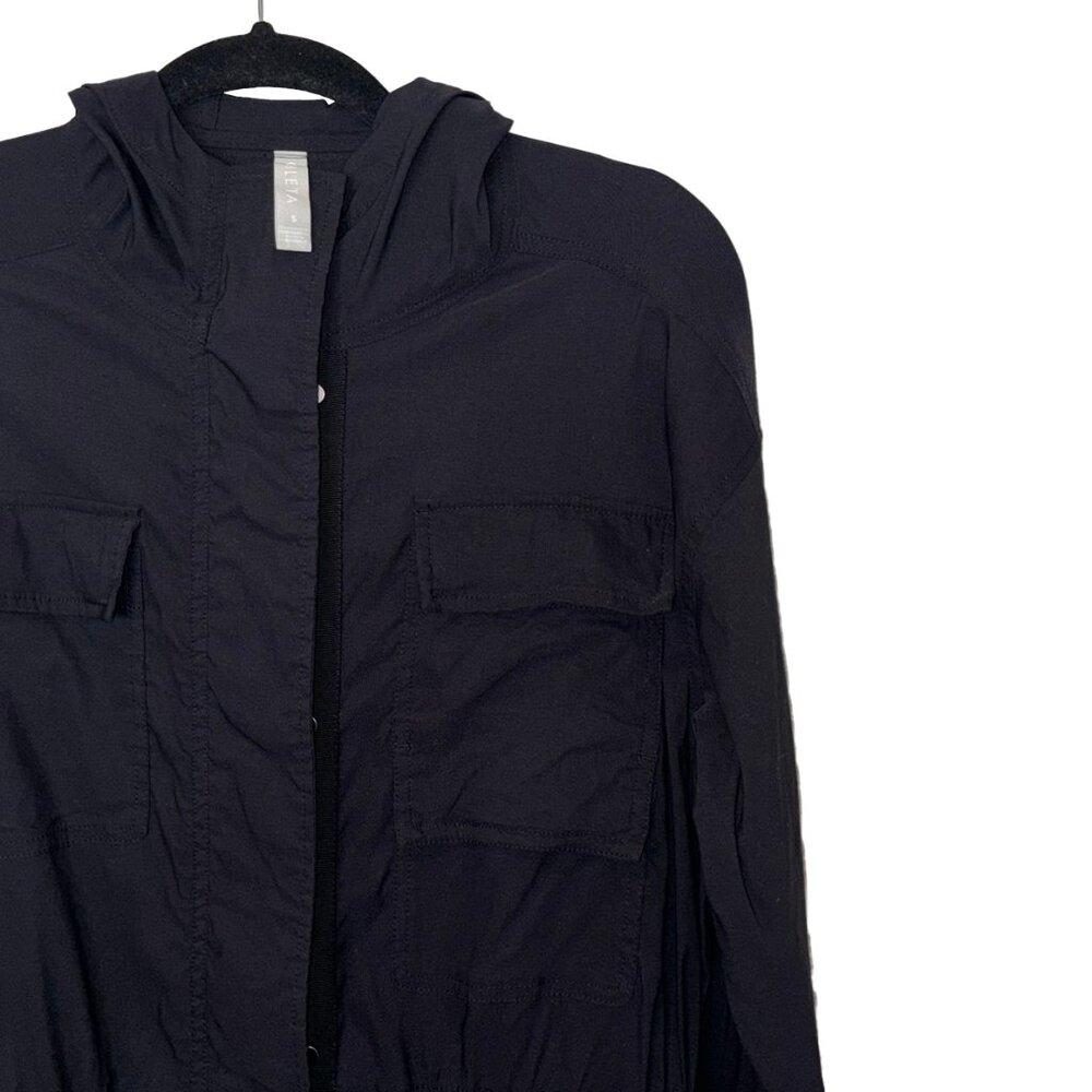 Athleta Black Hooded Outpost Jacket - Size S